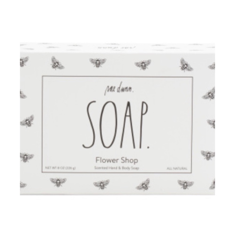 RAE DUNN SOAP Flower Shop Scented Hand & Body Bar Soap